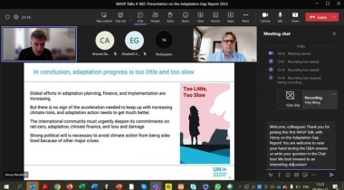 WASP Talk # 002 on the Adaptation Gap Report 2022