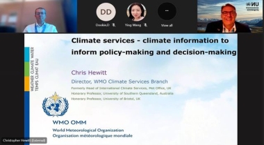 WASP Talk on Climate Services - Climate Information to Inform Policy-making and Decision-making