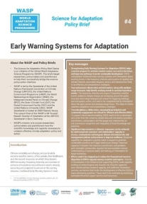 WASP Brief #4 - Early Warning Systems for Adaptation