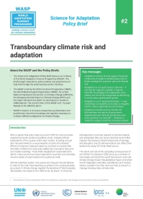 WASP Brief #2 - Transboundary Climate Risk 